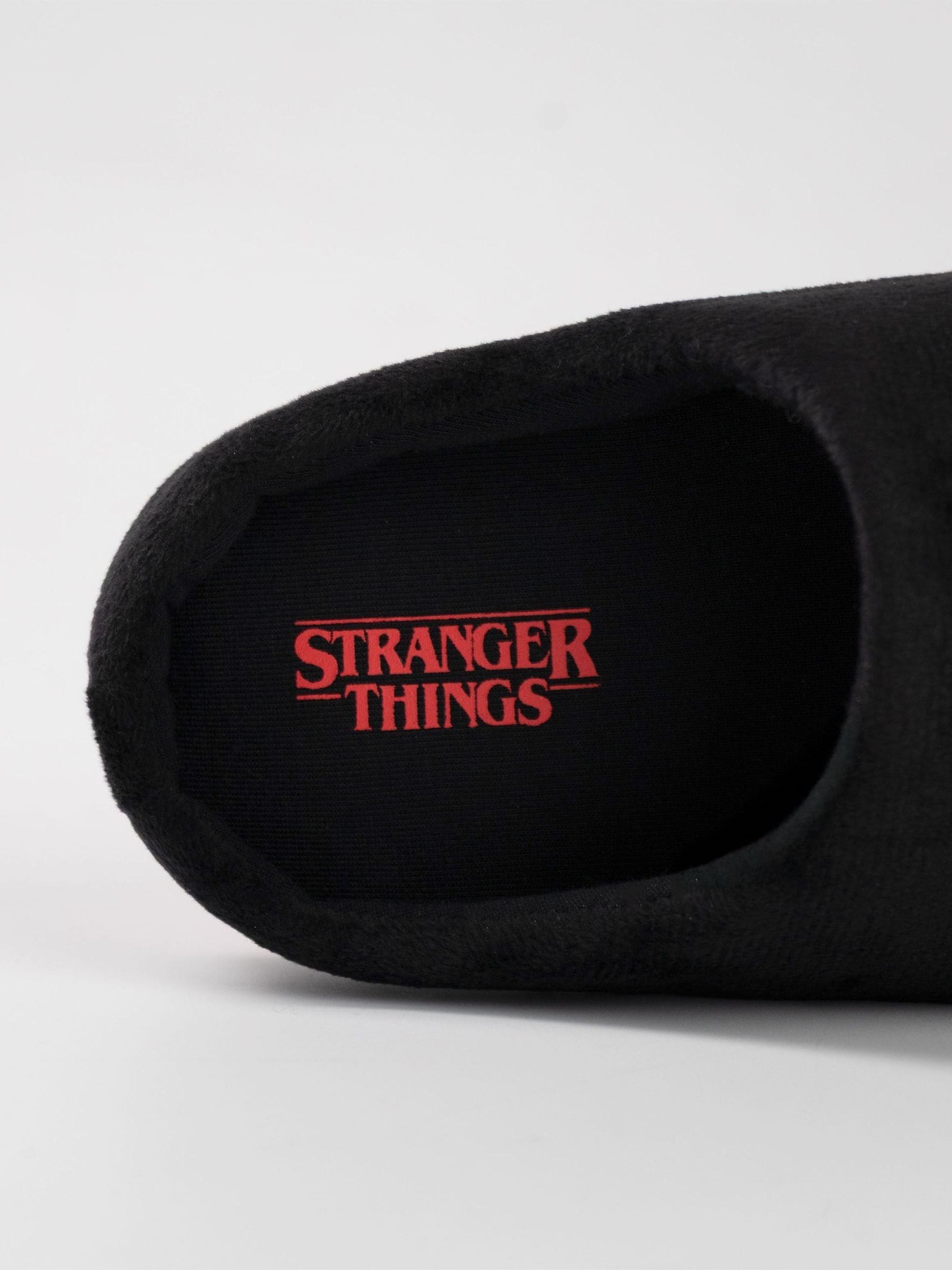Dsiney Kidz - Vanilla Underground Black Stranger Things Mule Slippers image 6
