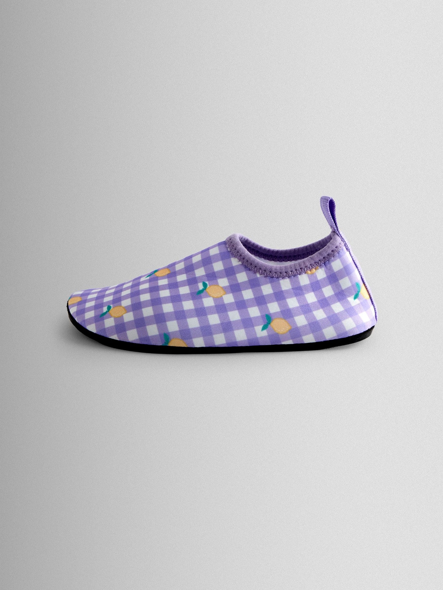 JoJo Maman Bébé Lilac Gingham Lemon Water Shoes image 4