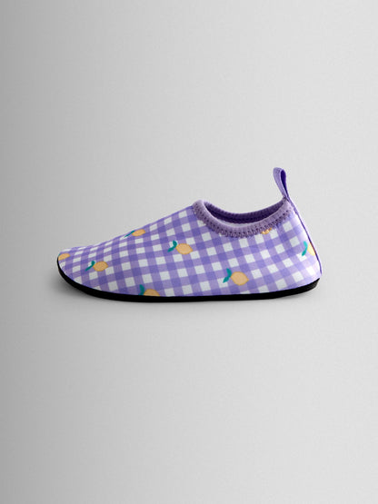 JoJo Maman Bébé Lilac Gingham Lemon Water Shoes image 4