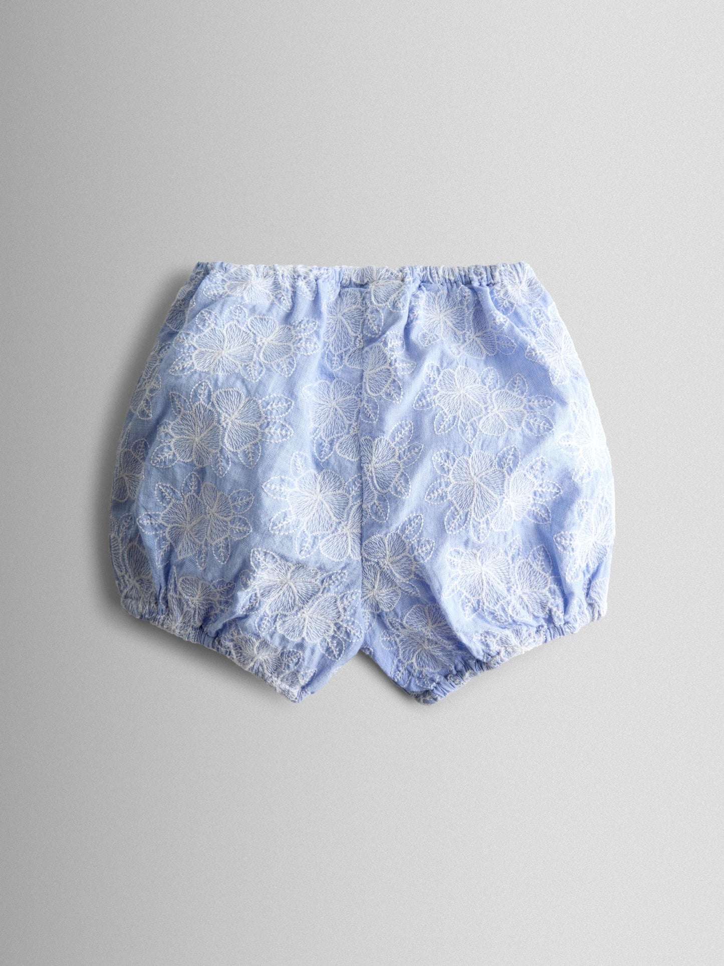 JoJo Maman Bébé Blue Broderie Dress and Bloomers Set image 5