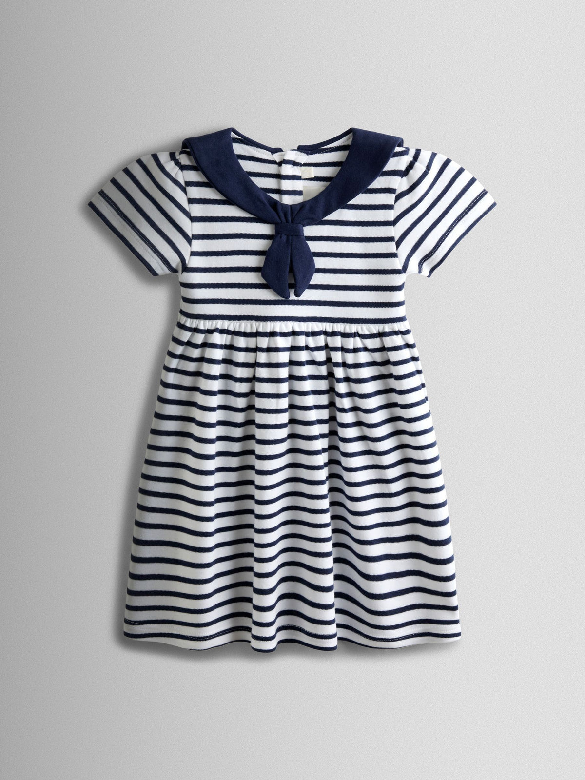 Dsiney Kidz - JoJo Maman Bébé Navy Blue Short Sleeve Sailor Dress image 1