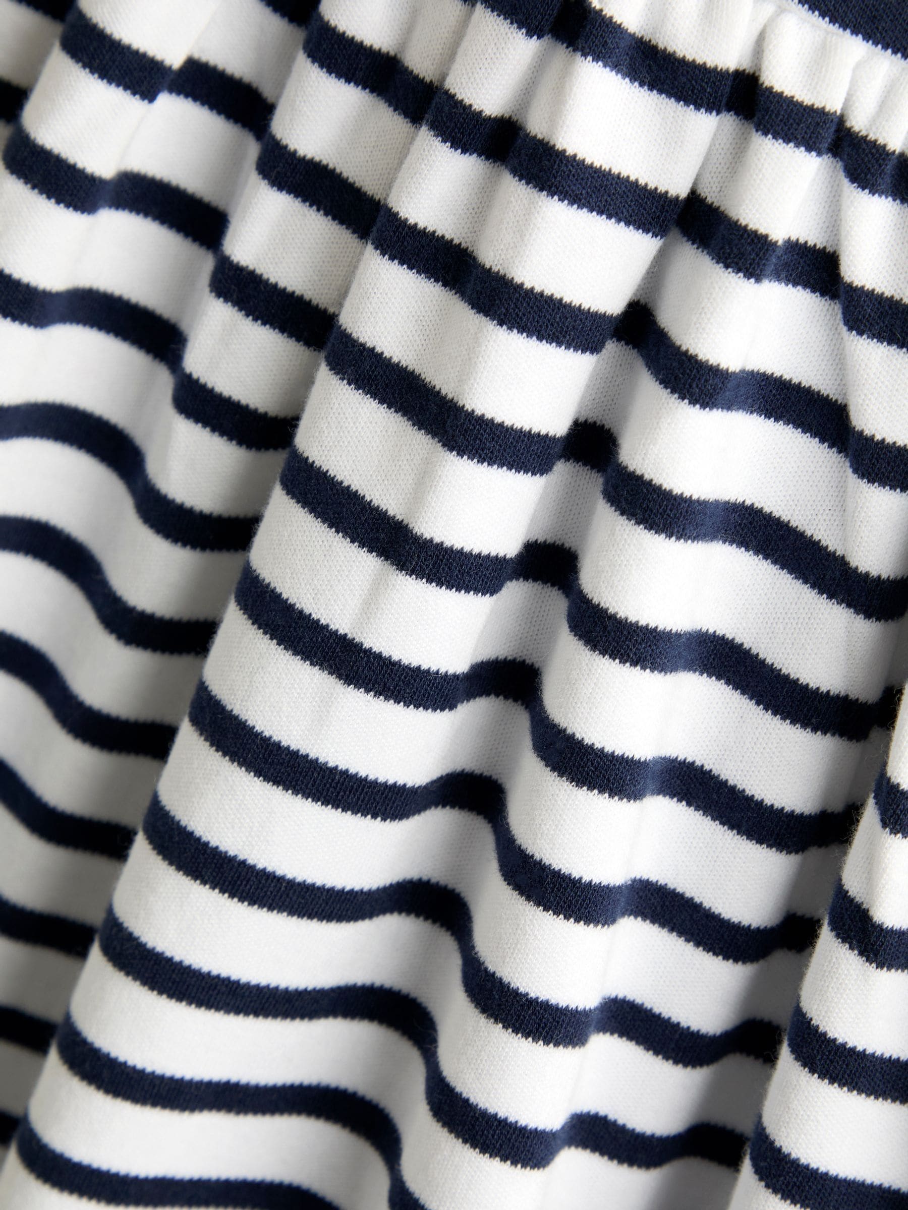 JoJo Maman Bébé Navy Blue Short Sleeve Sailor Dress image 3