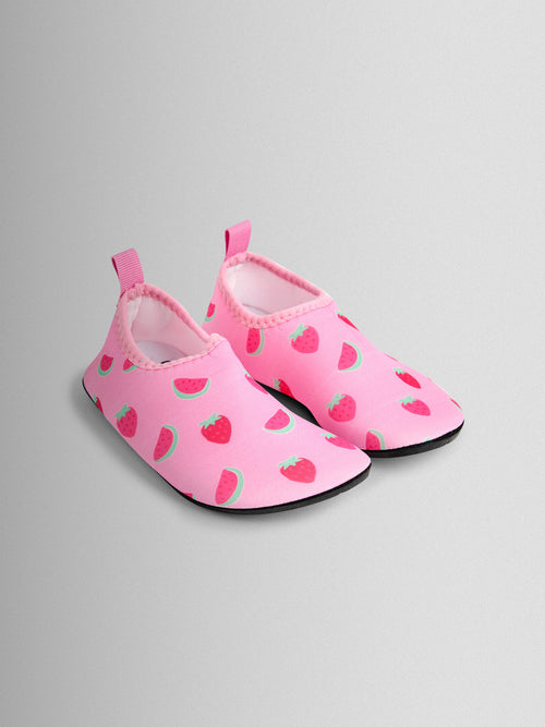 JoJo Maman Bébé Pink Strawberry Water Shoes image 1