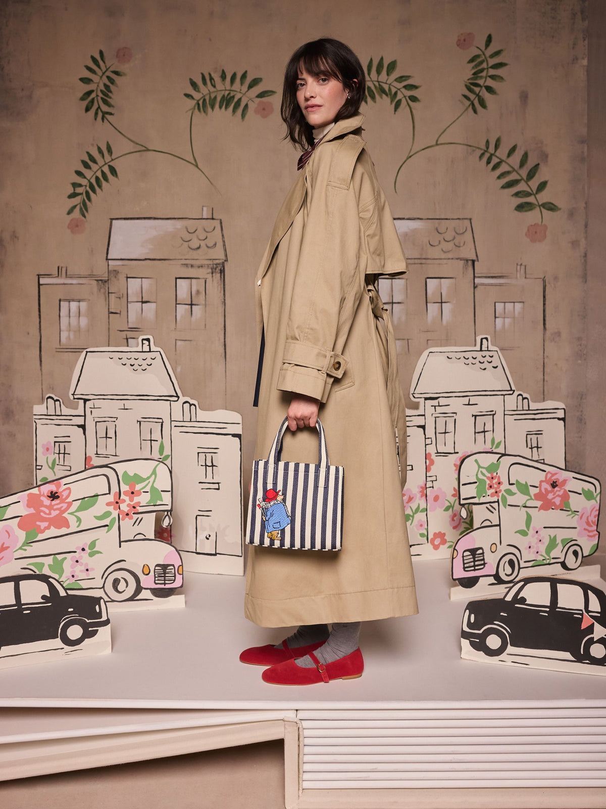 Cath Kidston Navy Paddington Stripe Small Book Bag - image 2
