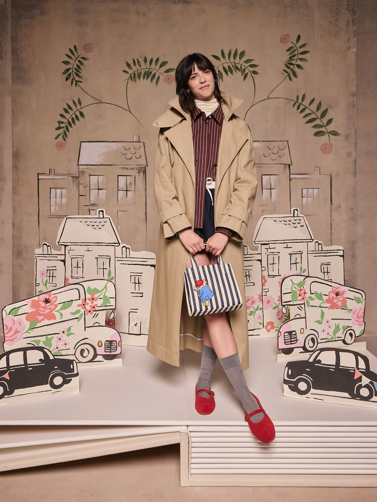 Cath Kidston Navy Paddington Stripe Small Book Bag - image 3