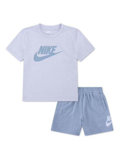 Nike Blue Little Club T-Shirt And Shorts Set image 1