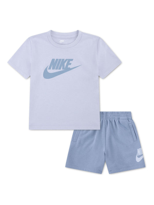 Nike Blue Little Club T-Shirt And Shorts Set image 1