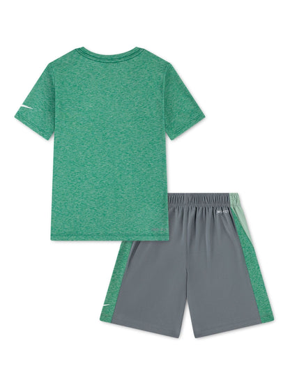 Nike Grey Drop Top & Shorts Set image 2