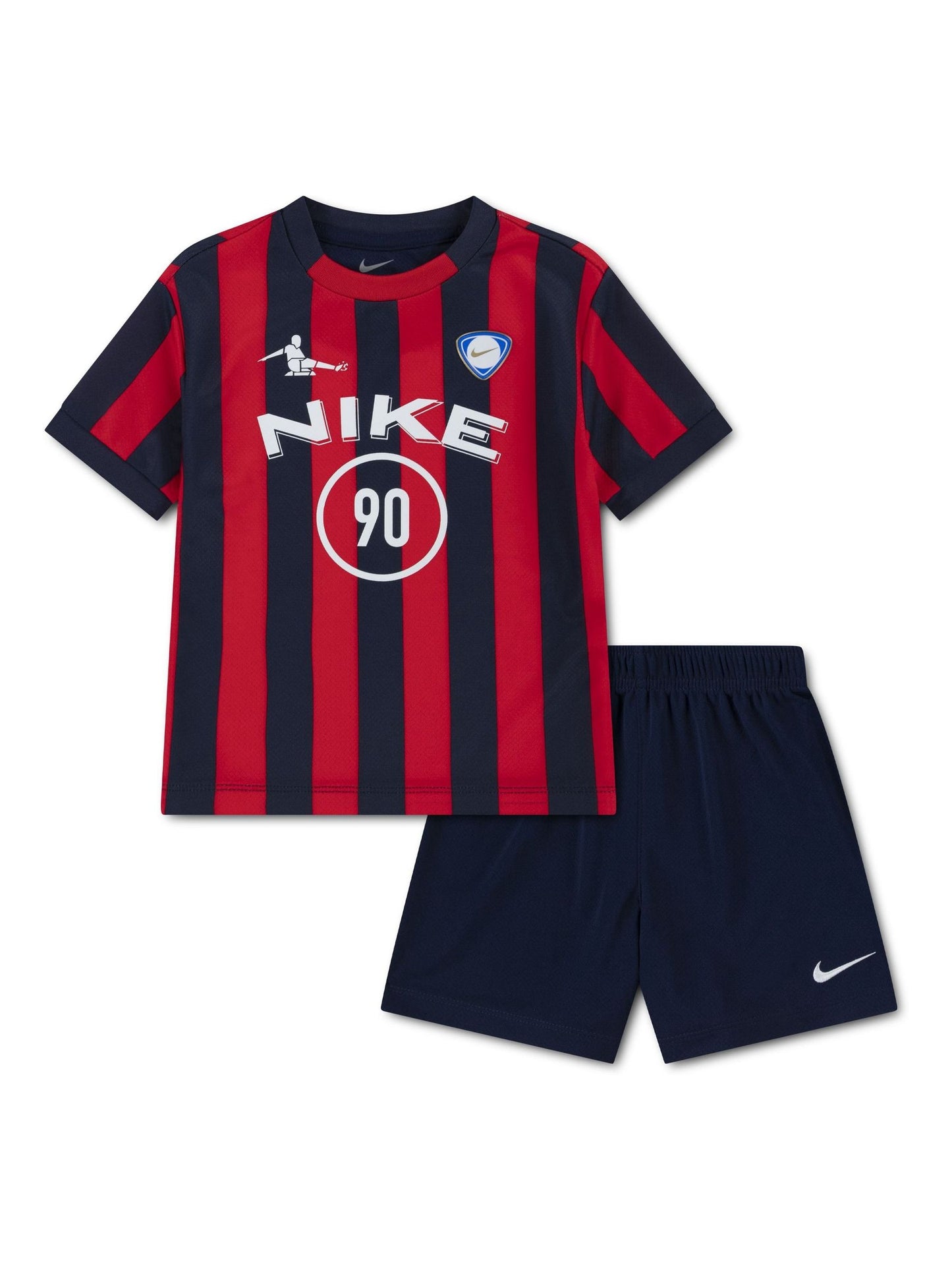 Nike Red Little Goal Mode T-Shirt And Shorts Set image 1
