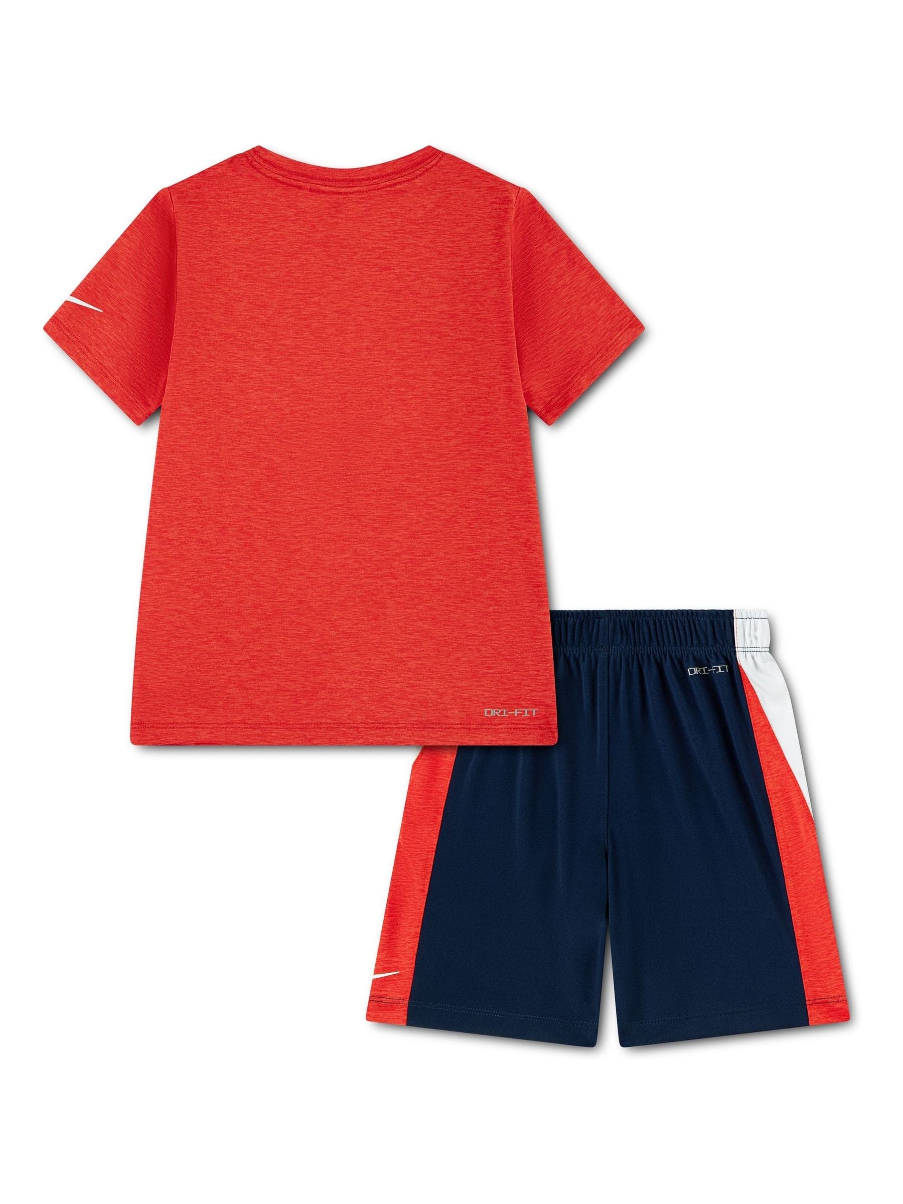 Nike Blue Drop Top & Shorts Set image 2