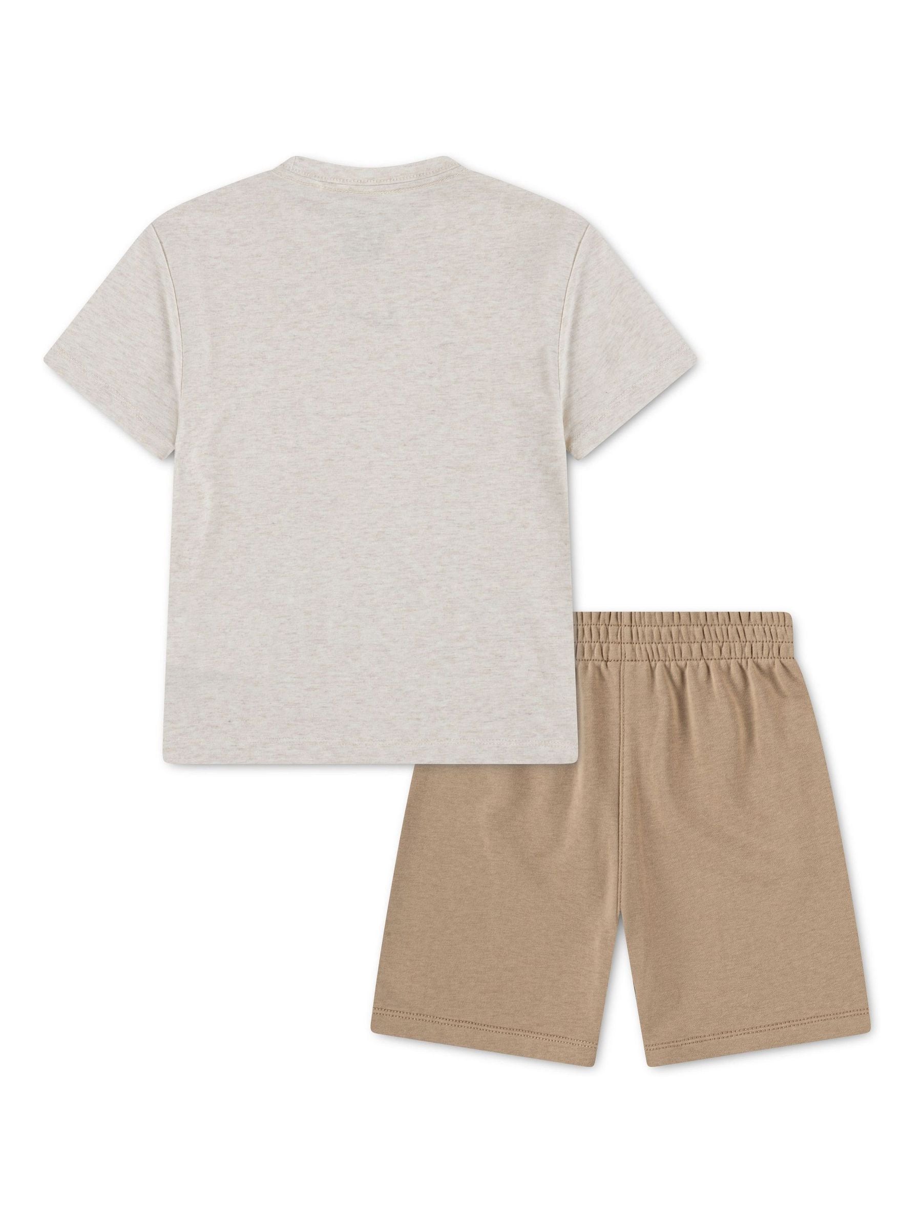 Dsiney Kidz - Nike Brown Little Kids T-Shirt & Shorts Set image 2