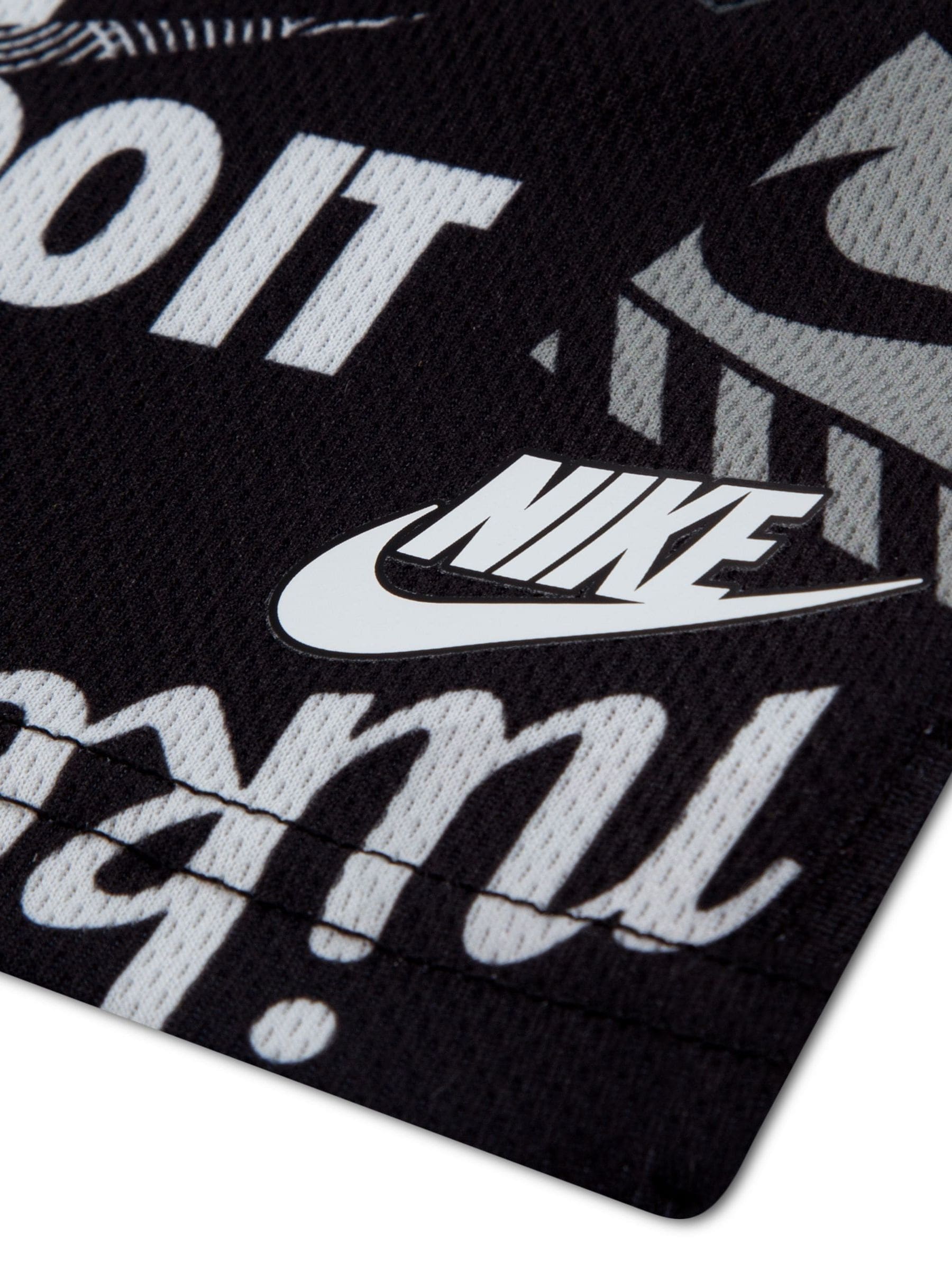 Nike Black T-Shirt and Printed Shorts Set image 4