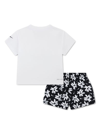 Nike Black Little Kids Bold Play Graphic T-Shirt and Shorts Set image 2