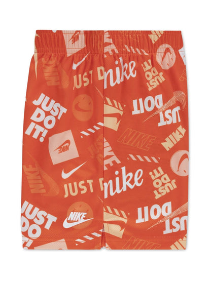 Nike Orange T-Shirt and Printed Shorts Set image 3
