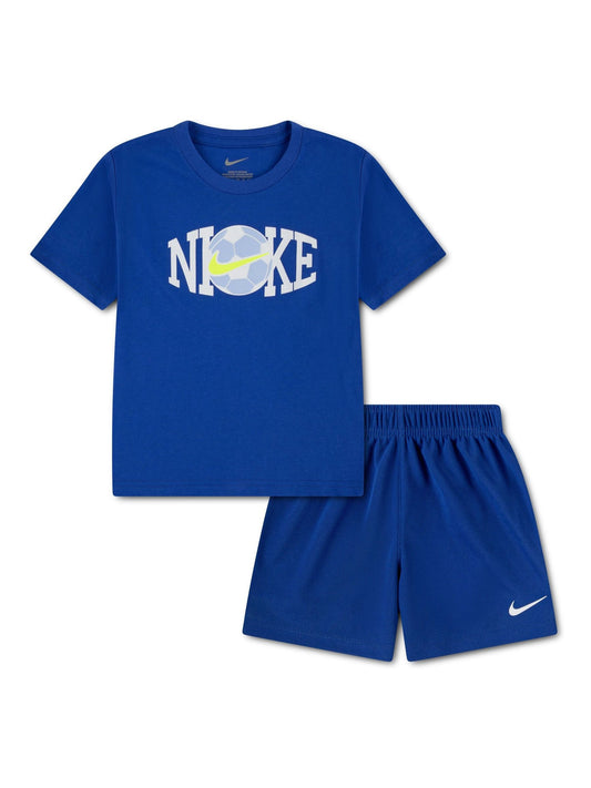 Nike Blue Little Football Graphic Top & Short Sets image 1