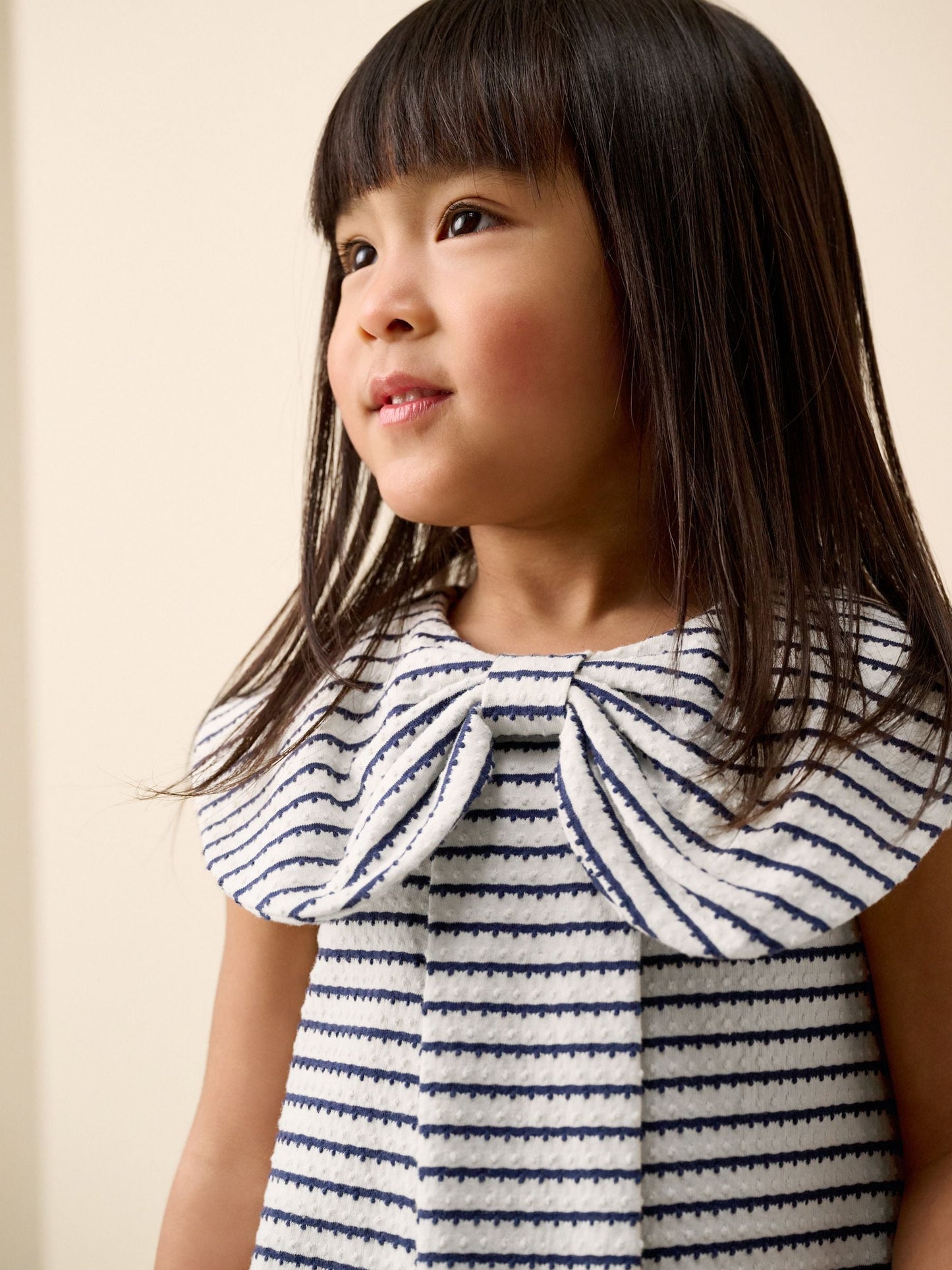 Monochrome Bow Collar Dress (3mths-7yrs) image 4