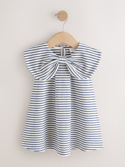 Monochrome Bow Collar Dress (3mths-7yrs) image 5