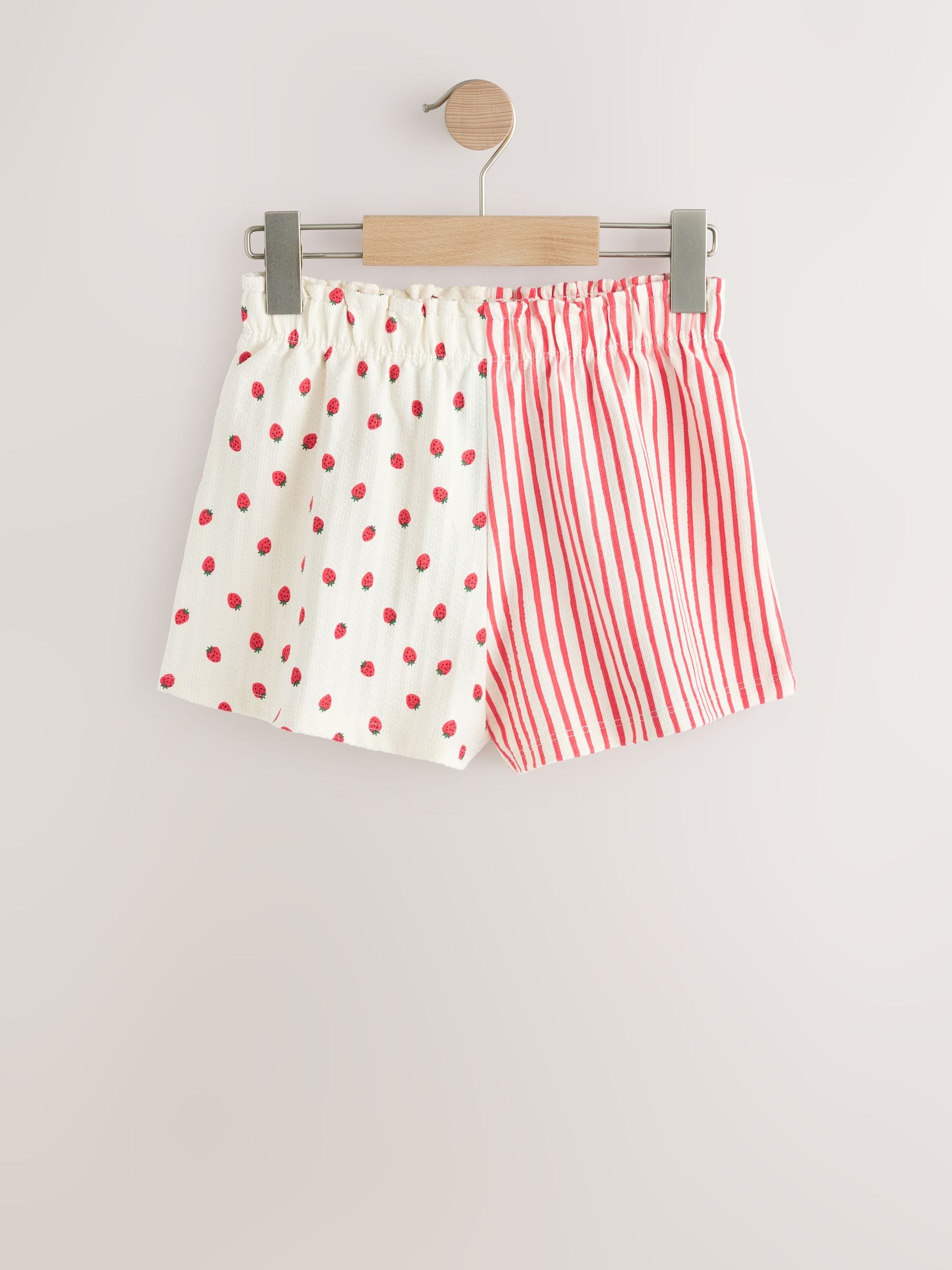 Ecru/Red Stripe Strawberry Shorts (3mths-7yrs) image 5