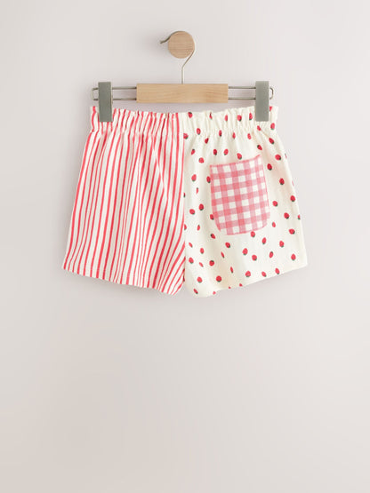 Ecru/Red Stripe Strawberry Shorts (3mths-7yrs) image 6