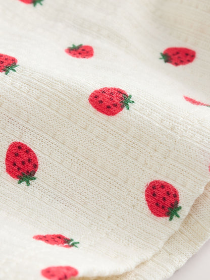 Ecru/Red Stripe Strawberry Shorts (3mths-7yrs) image 9