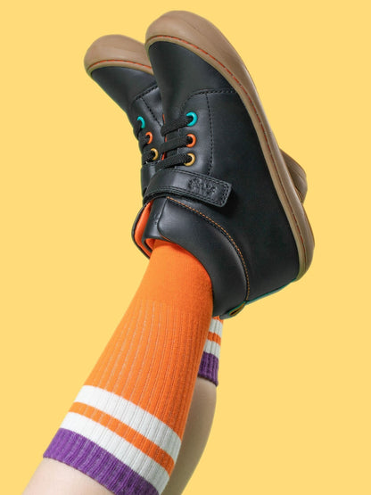 Frugi Black Cape Stretch Lace Boots image 1