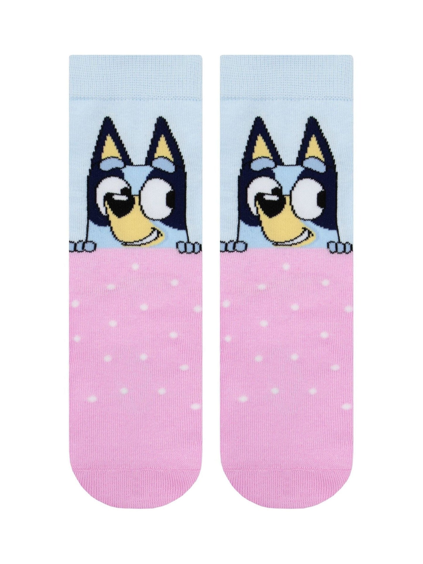 Character Pink Bluey And Bingo 3 Pack Ankle Socks image 4