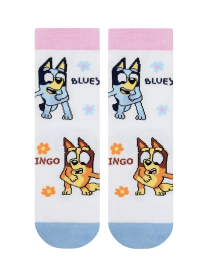 Character Pink Bluey And Bingo 3 Pack Ankle Socks image 5