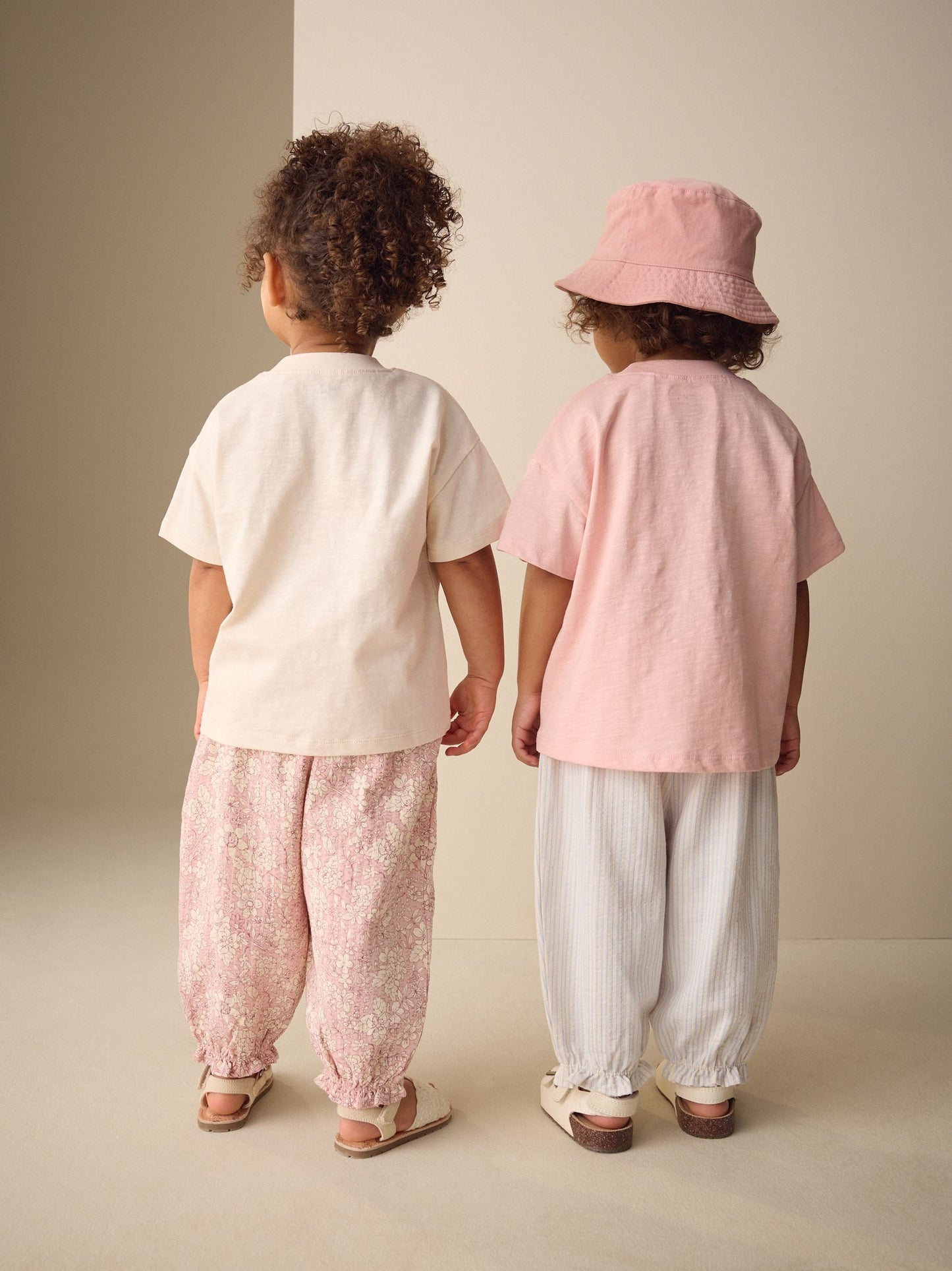 Pink/Blue Top & Trousers Set 2 Pack (3mths-7yrs) image 3