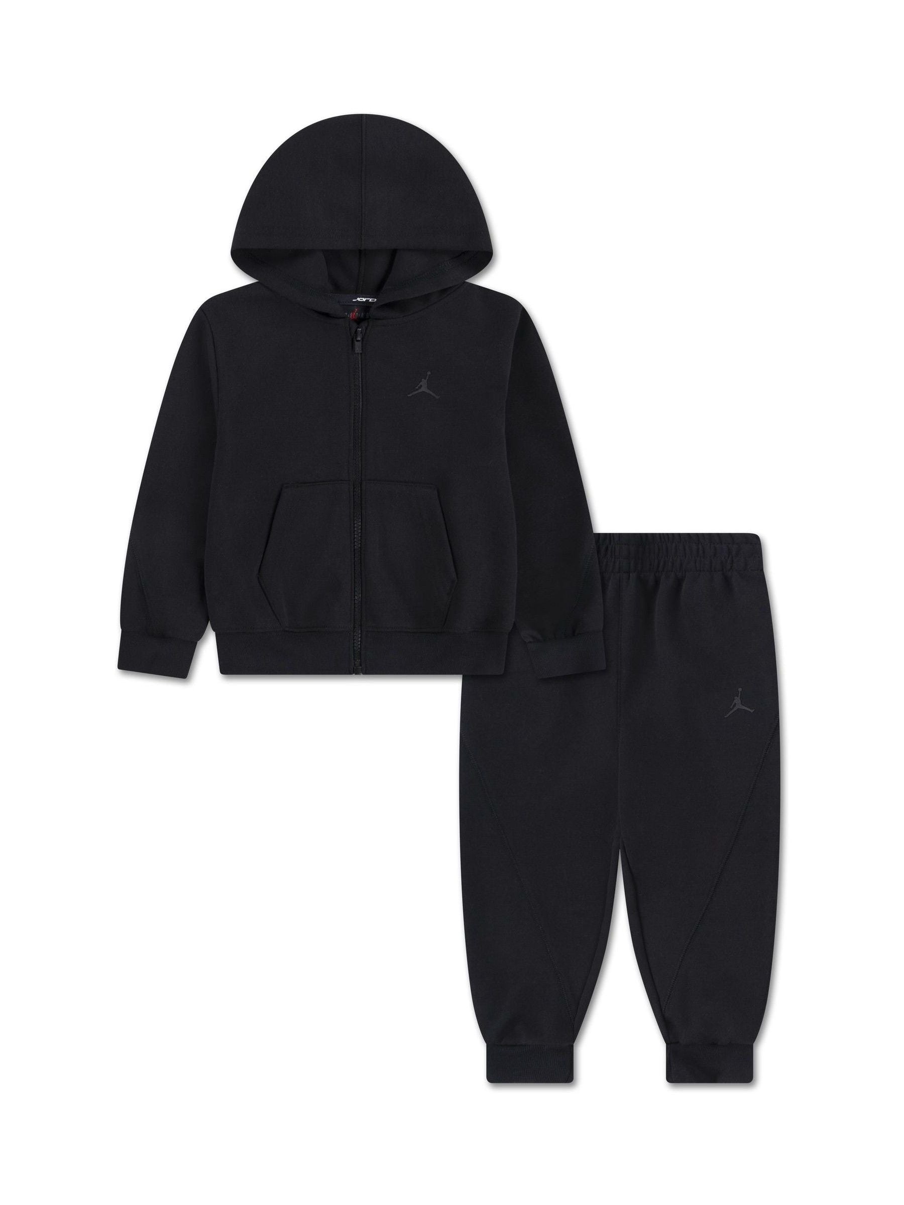 Jordan Black Michael Core Full Zip Pull Over Tracksuit image 1