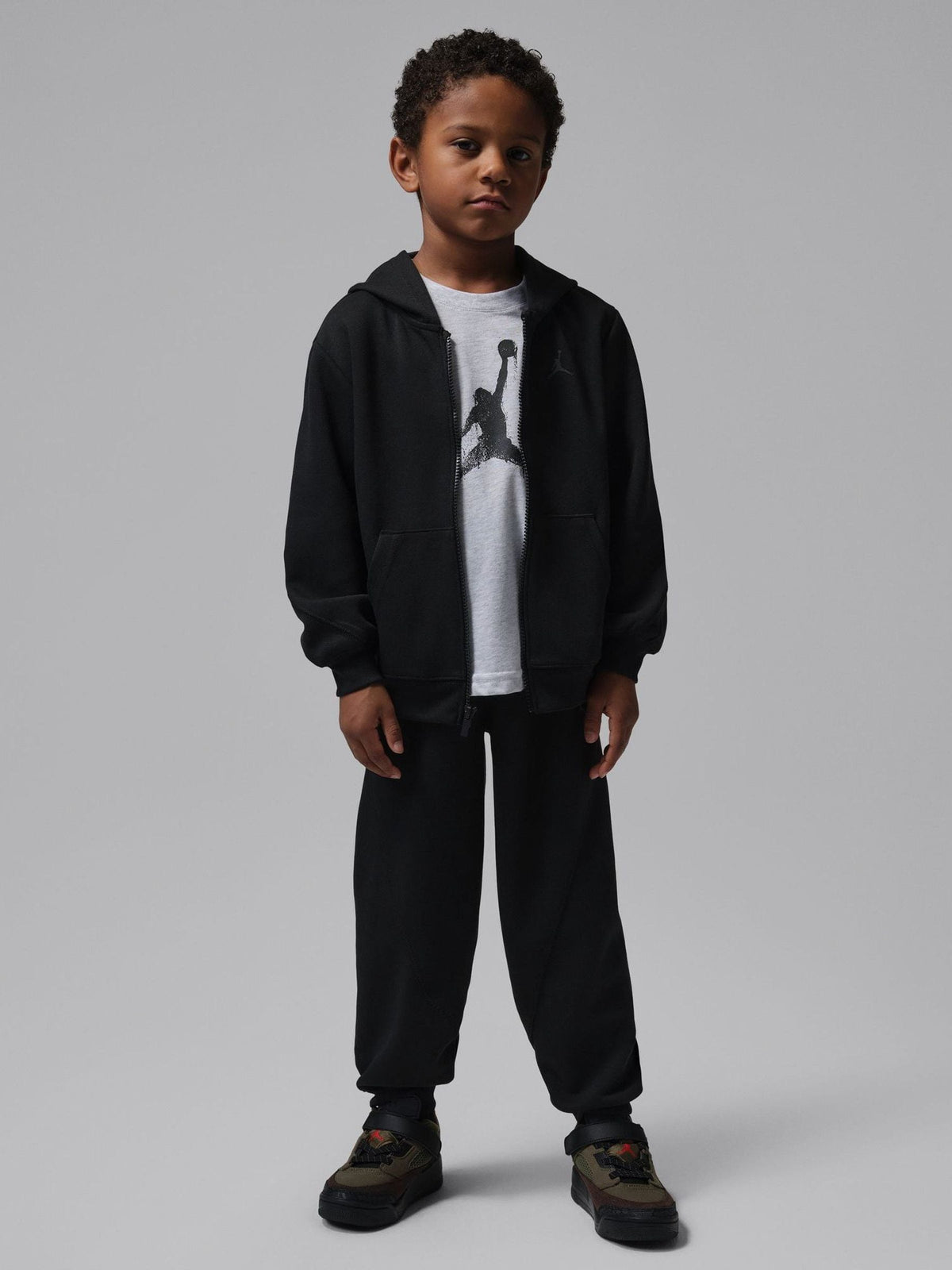 Dsiney Kidz - Jordan Black Michael Core Full Zip Pull Over Tracksuit image 1