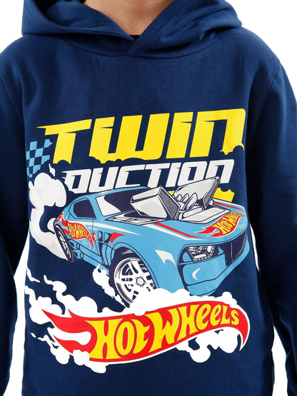 Dsiney Kidz - Character Blue Hot Wheels Race Car Hoodie image 6