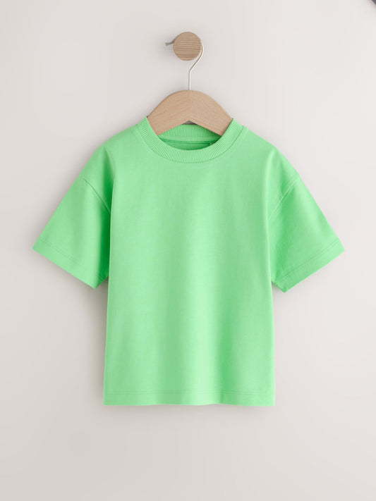 Bright Green Short Sleeve Plain T-Shirt (3mths-7yrs) image 1