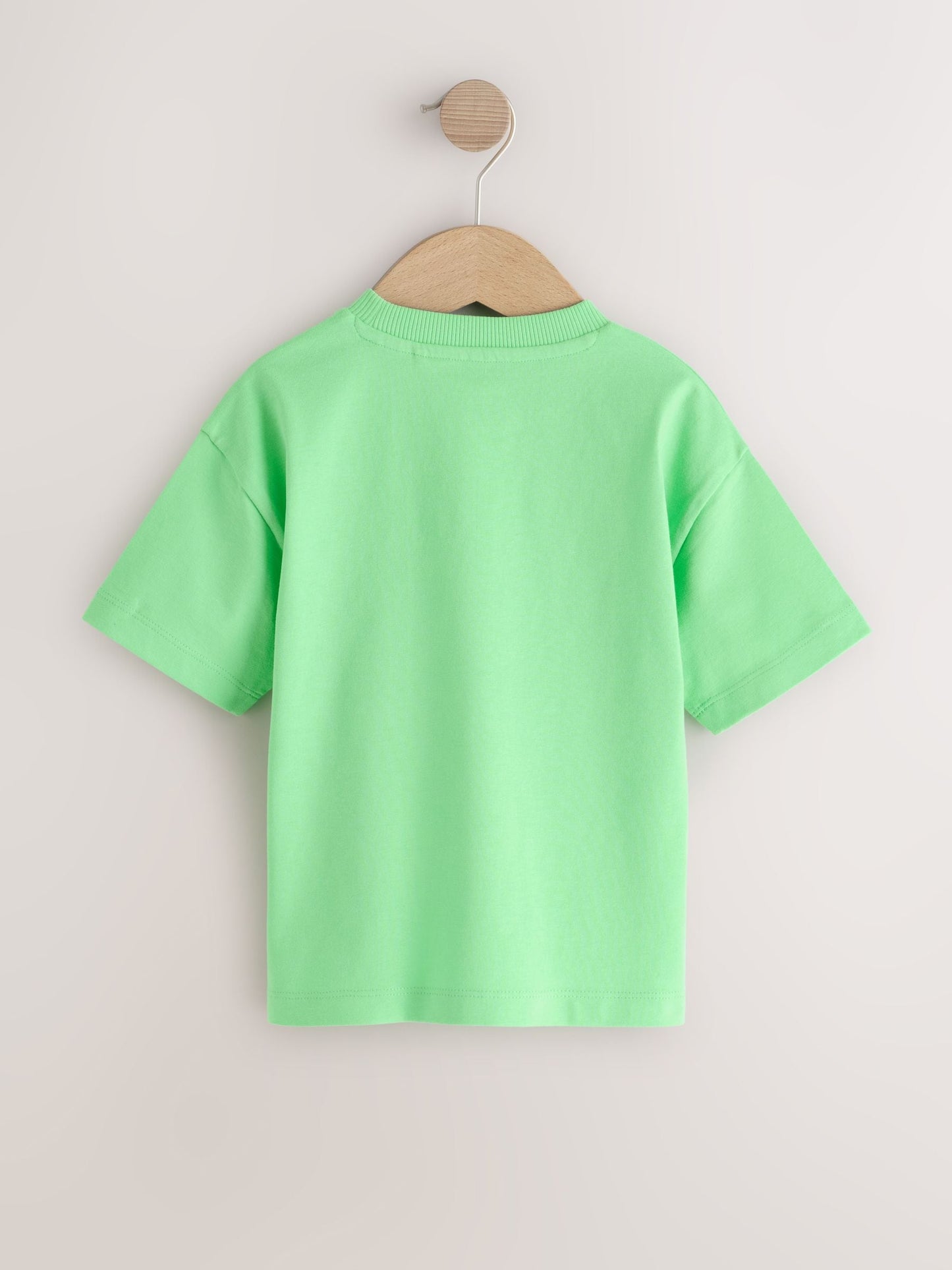 Bright Green Short Sleeve Plain T-Shirt (3mths-7yrs) image 2