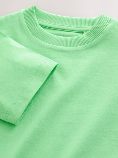 Bright Green Short Sleeve Plain T-Shirt (3mths-7yrs) image 3