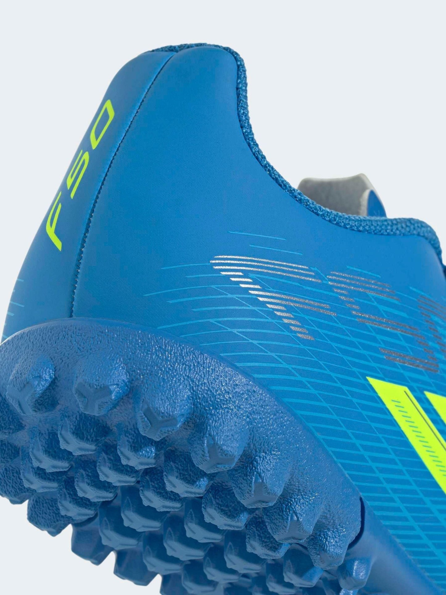 adidas Bright Blue Kids F50 Club Turf Football Trainers image 10