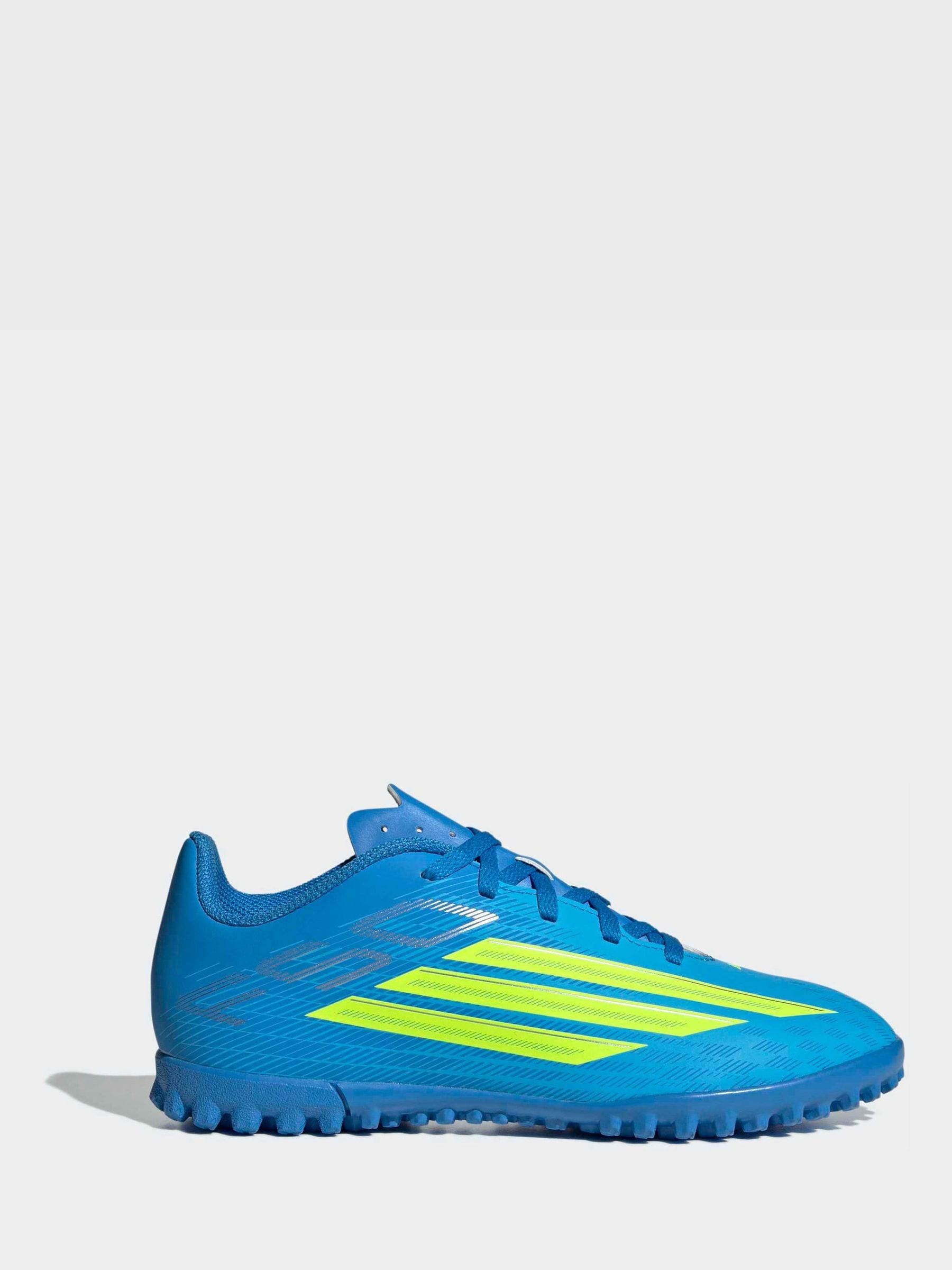 adidas Bright Blue Kids F50 Club Turf Football Trainers image 3