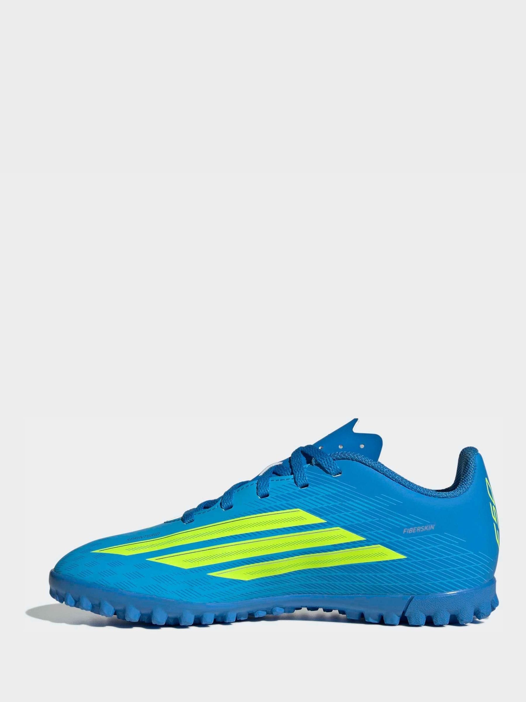adidas Bright Blue Kids F50 Club Turf Football Trainers image 4