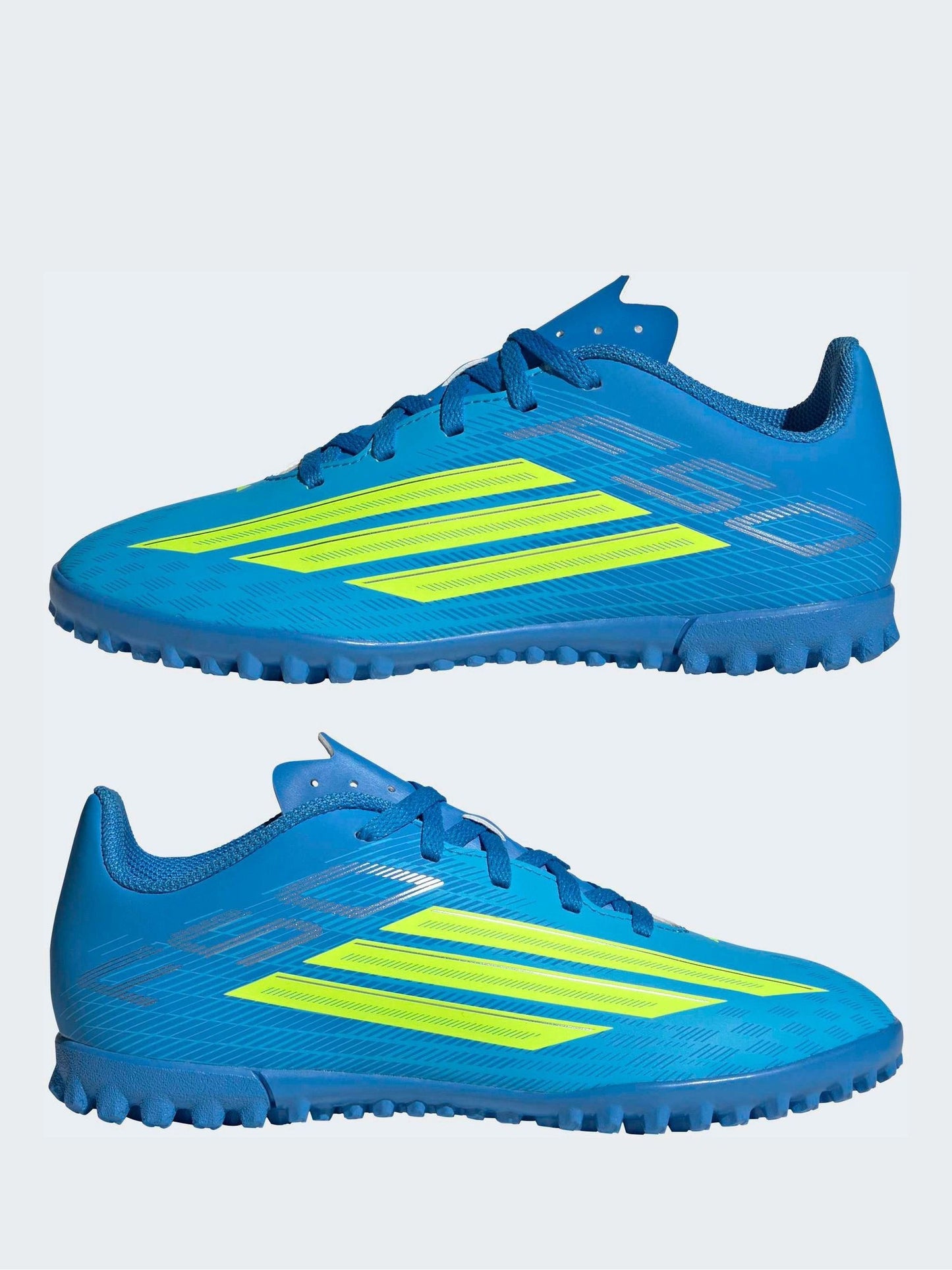 adidas Bright Blue Kids F50 Club Turf Football Trainers image 6