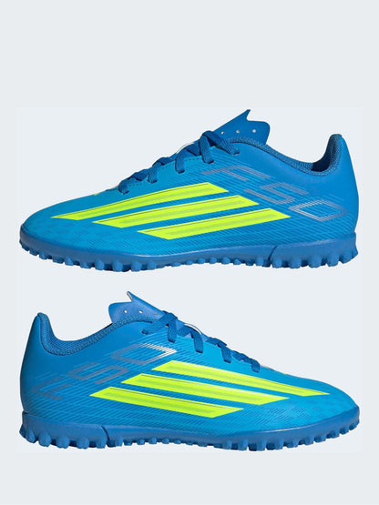 adidas Bright Blue Kids F50 Club Turf Football Trainers image 6