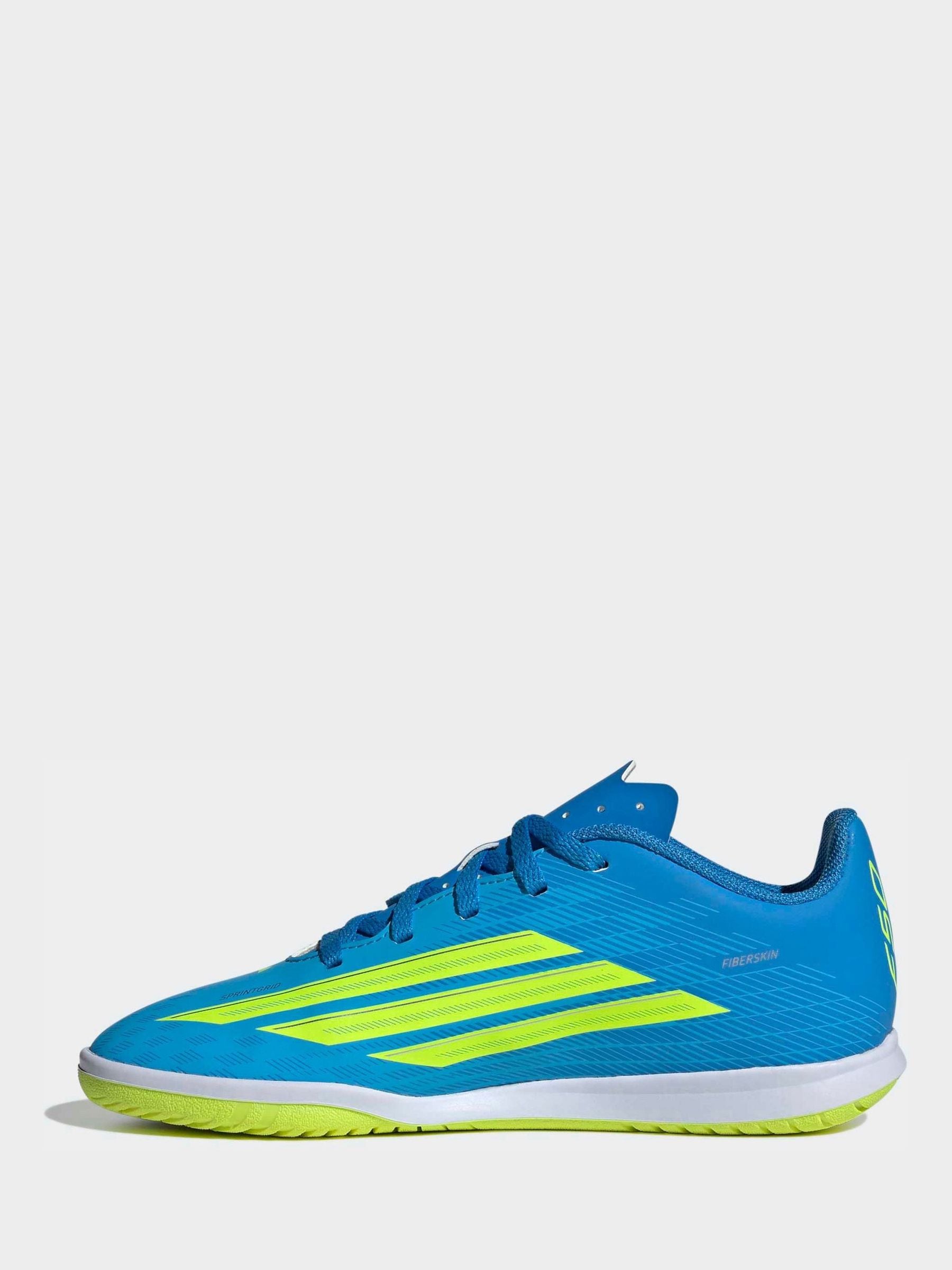 adidas Bright Blue F50 Club Indoor Kids Football Trainers image 3