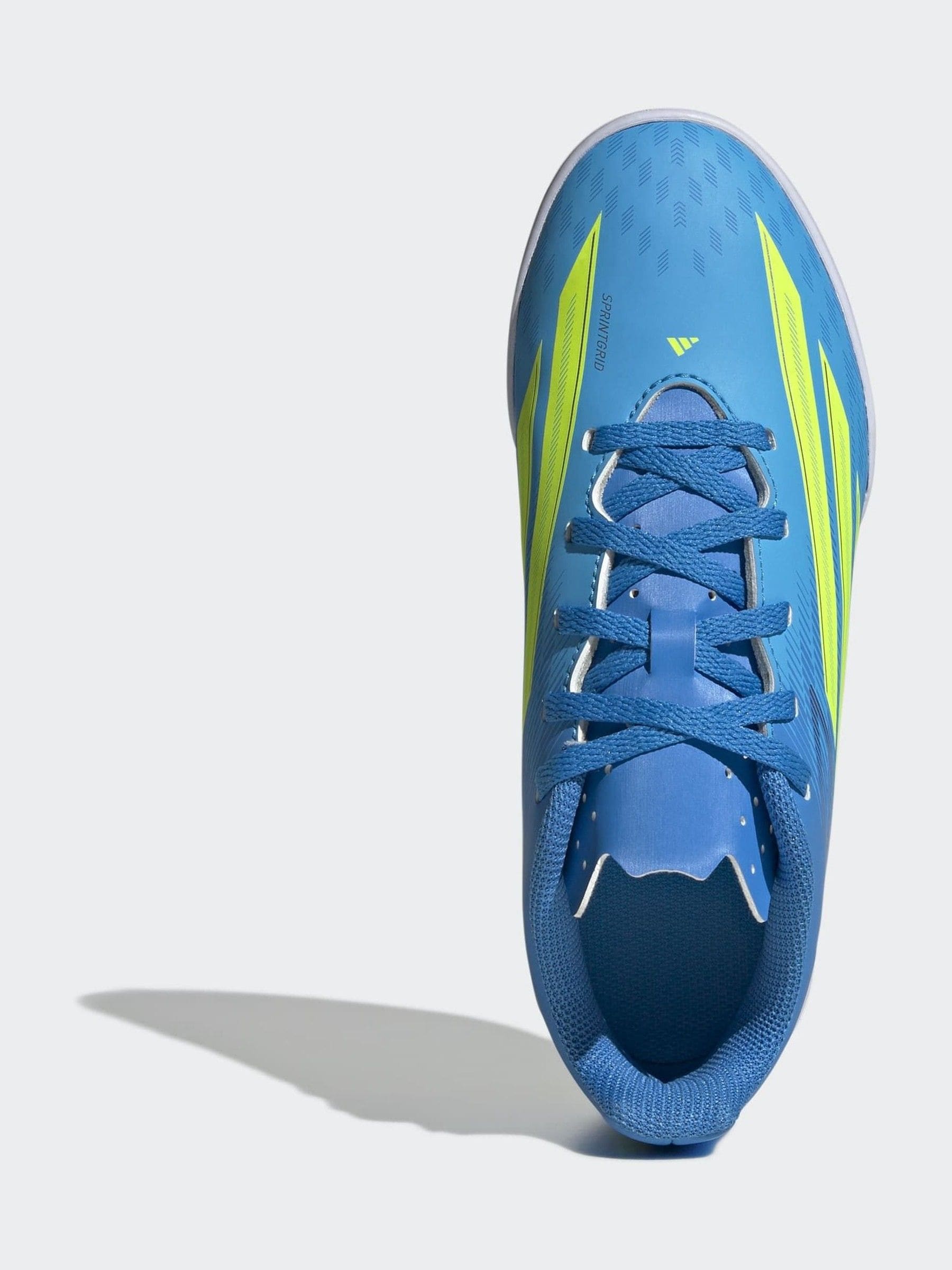 adidas Bright Blue F50 Club Indoor Kids Football Trainers image 5