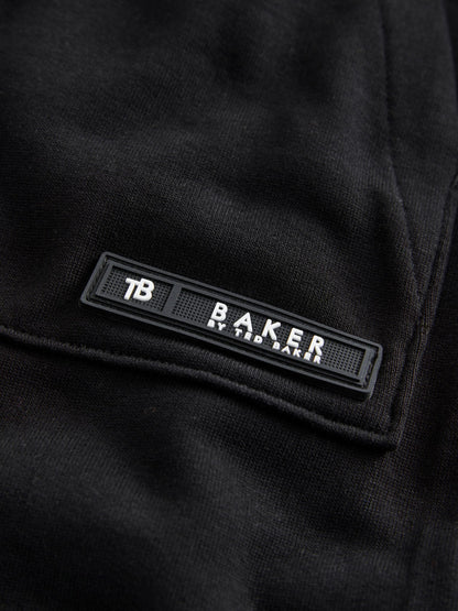 Baker by Ted Baker Oversized Graphic Black T-Shirt and Shorts Set image 5