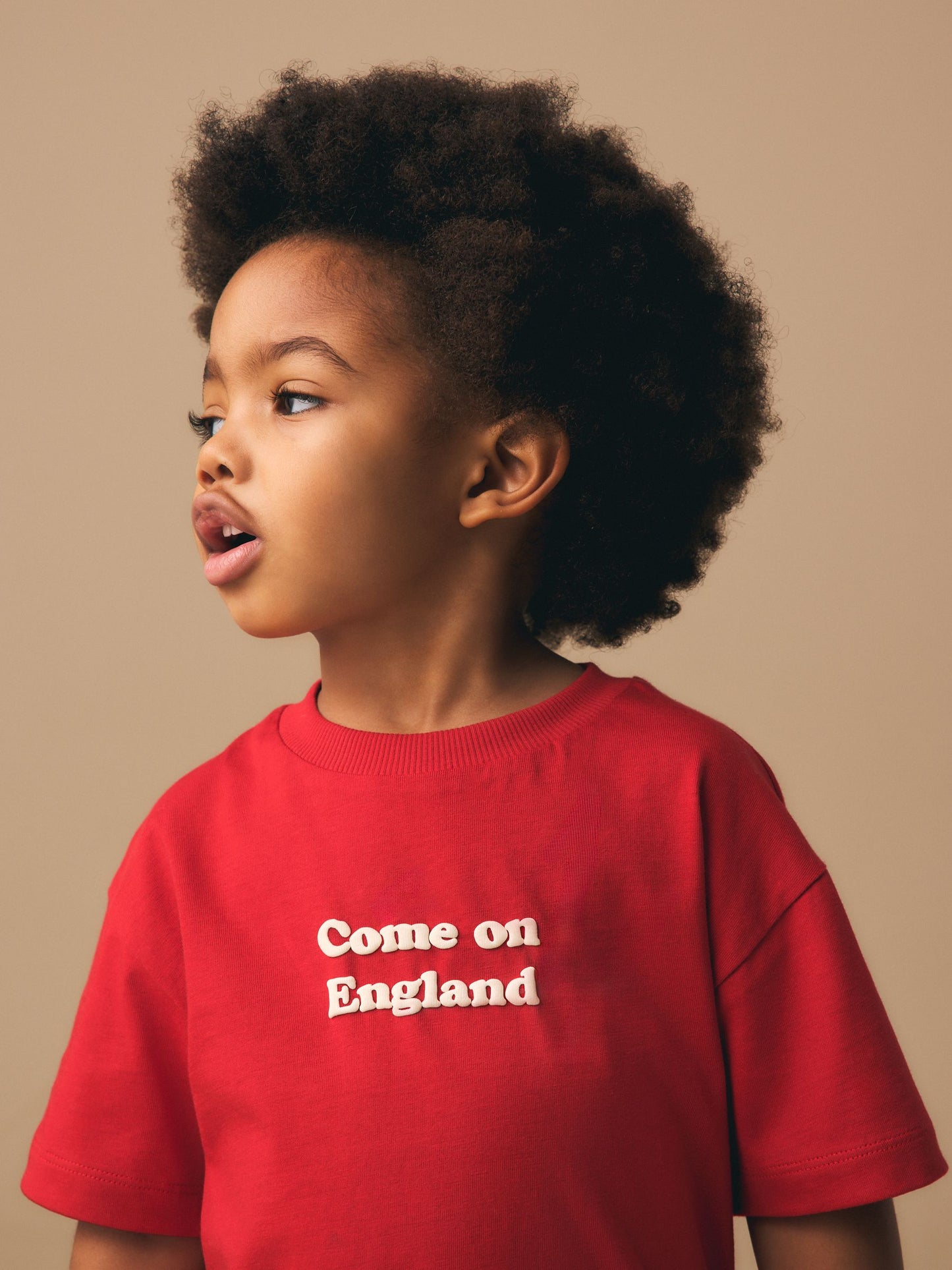 Red Short Sleeve Football Slogan T-Shirt (3mths-7yrs) image 4