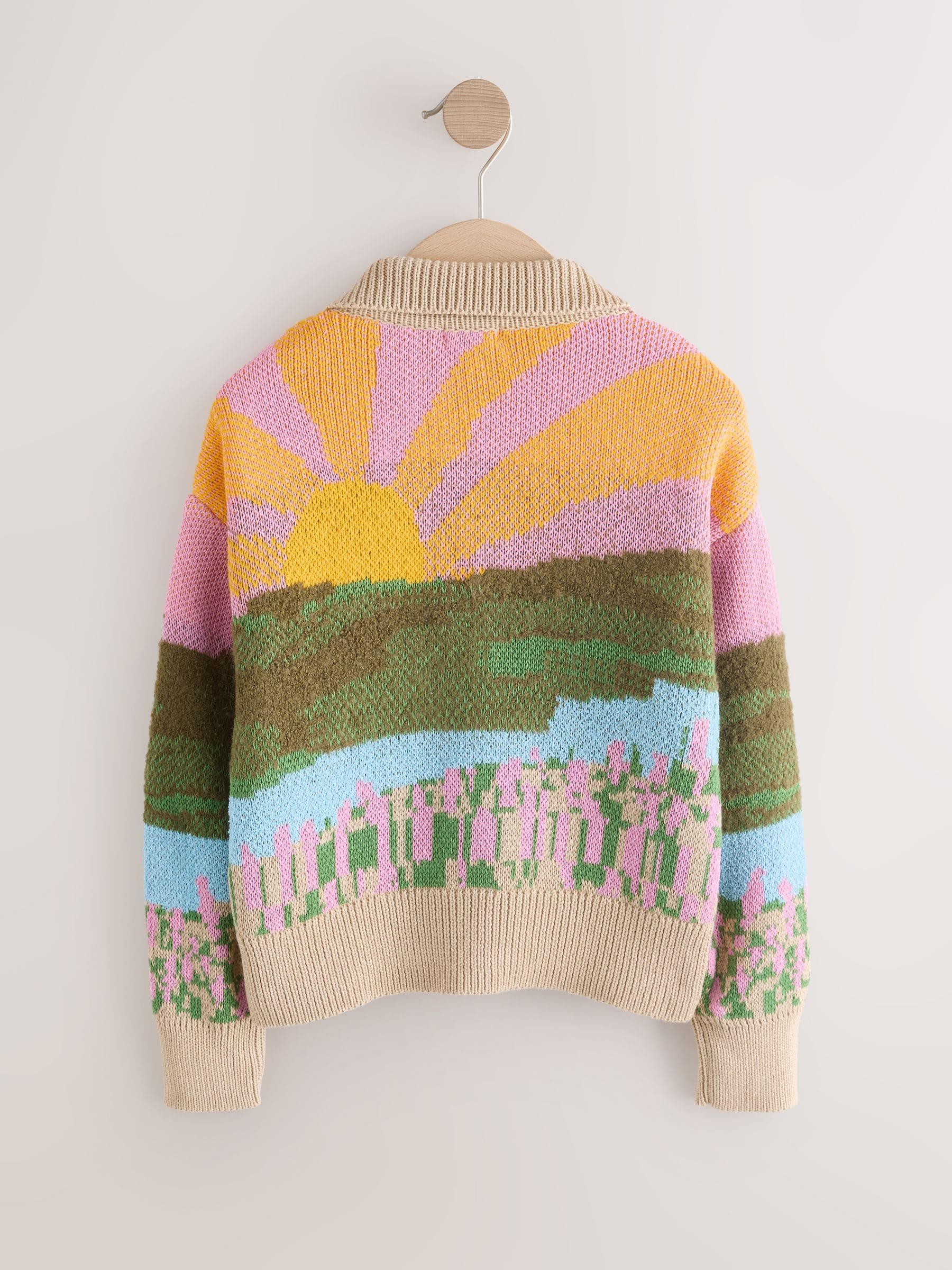 Dsiney Kidz - Sheep Farm Scene Cardigan (3-16yrs) image 2
