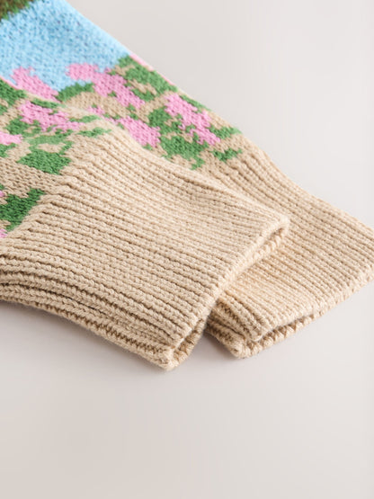 Dsiney Kidz - Sheep Farm Scene Cardigan (3-16yrs) image 4