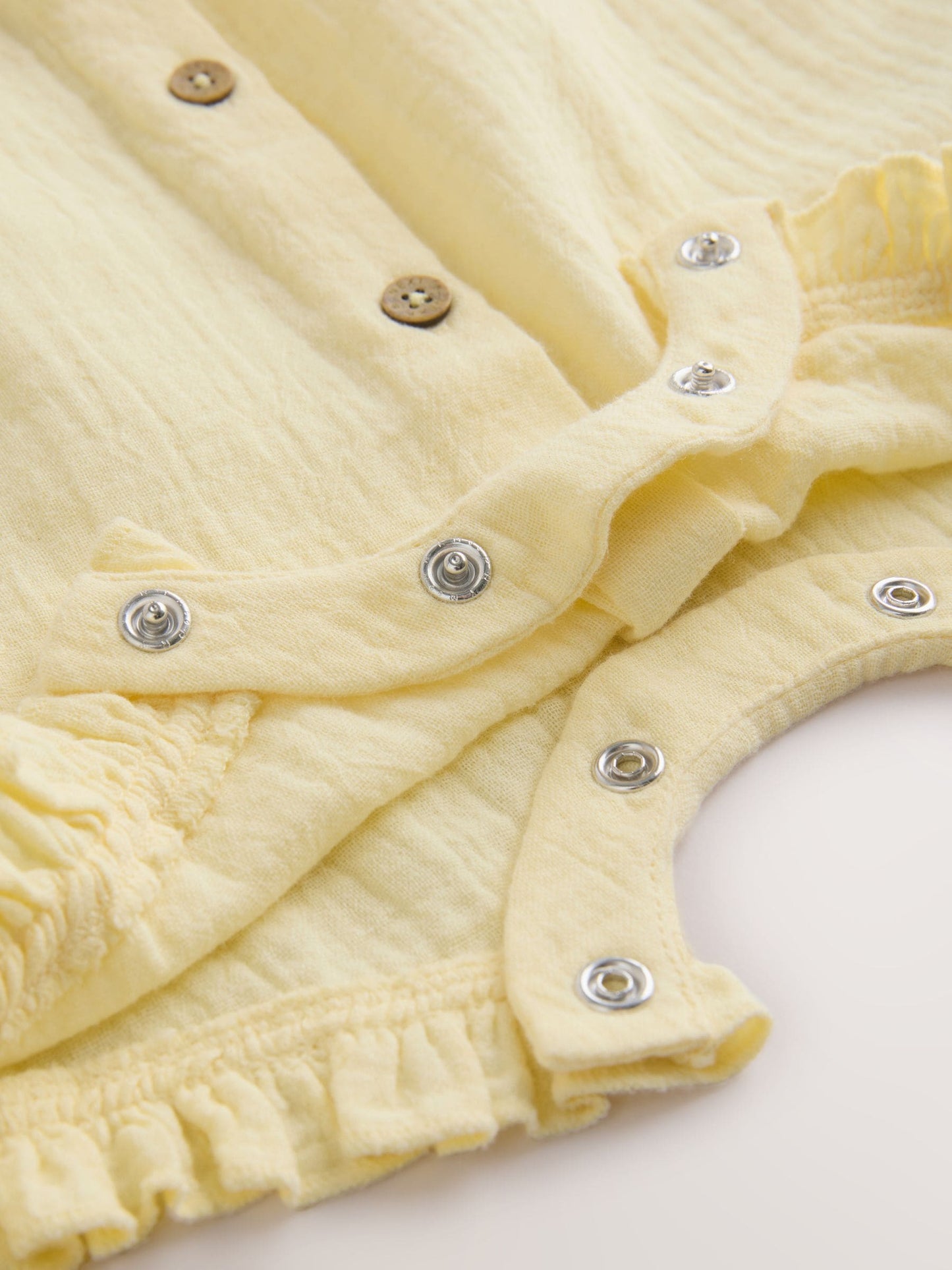 Yellow Baby Short Leg Muslin Romper (0mths-3yrs) image 4