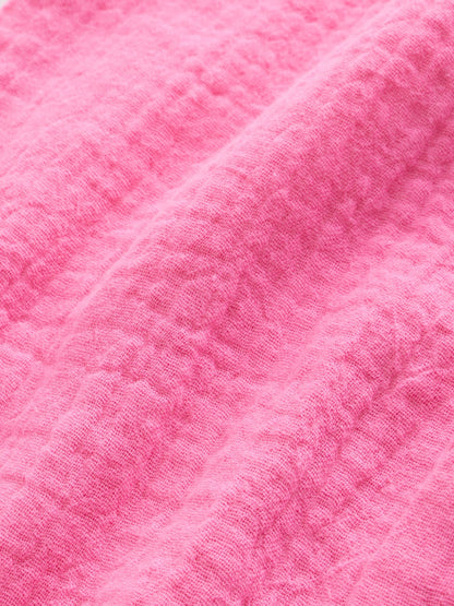 Pink Baby Short Leg Muslin Romper (0mths-3yrs) image 7