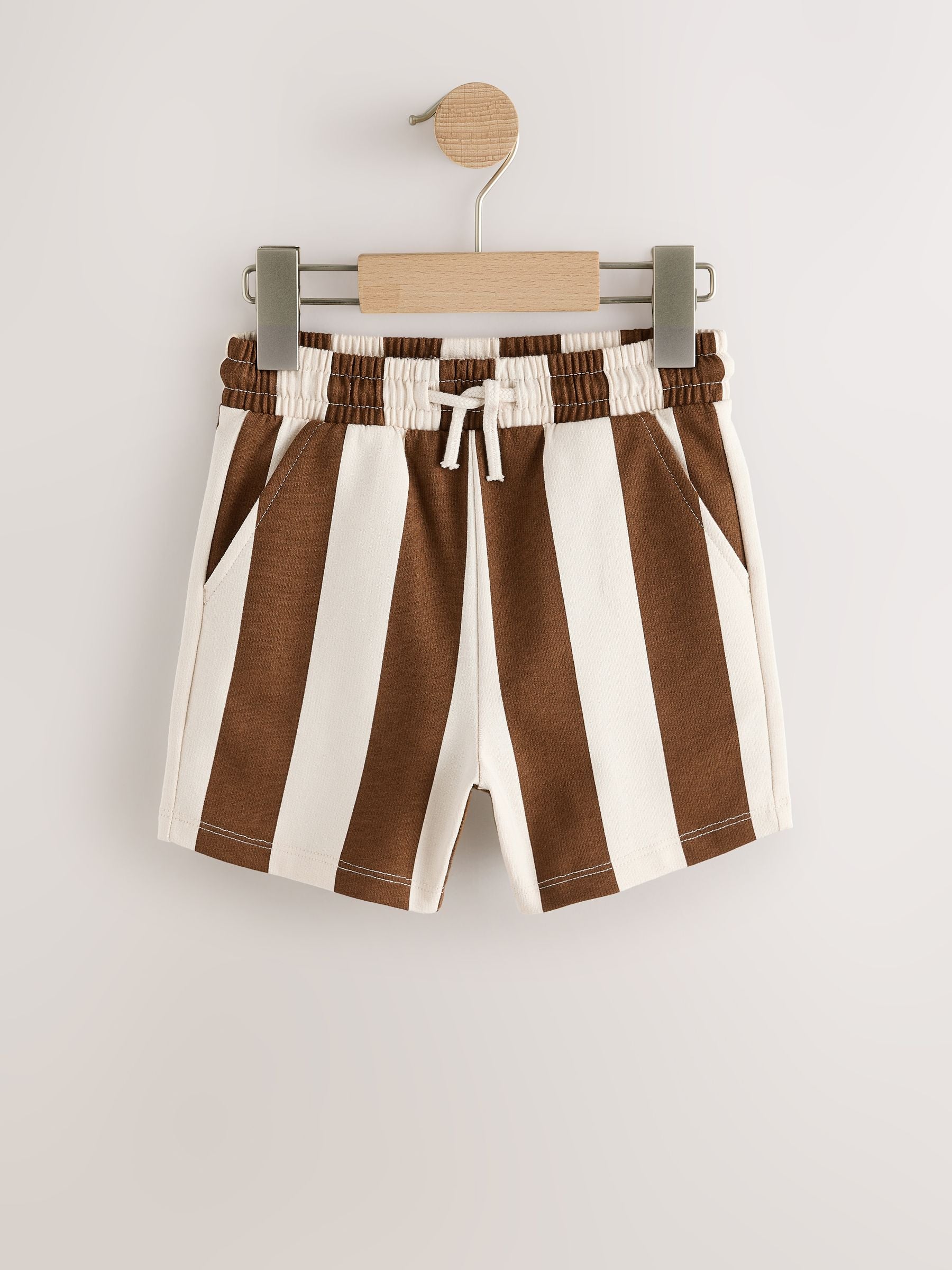 Dsiney Kidz - Brown/Cream Jersey Shorts 3 Pack (3mths-7yrs) image 2