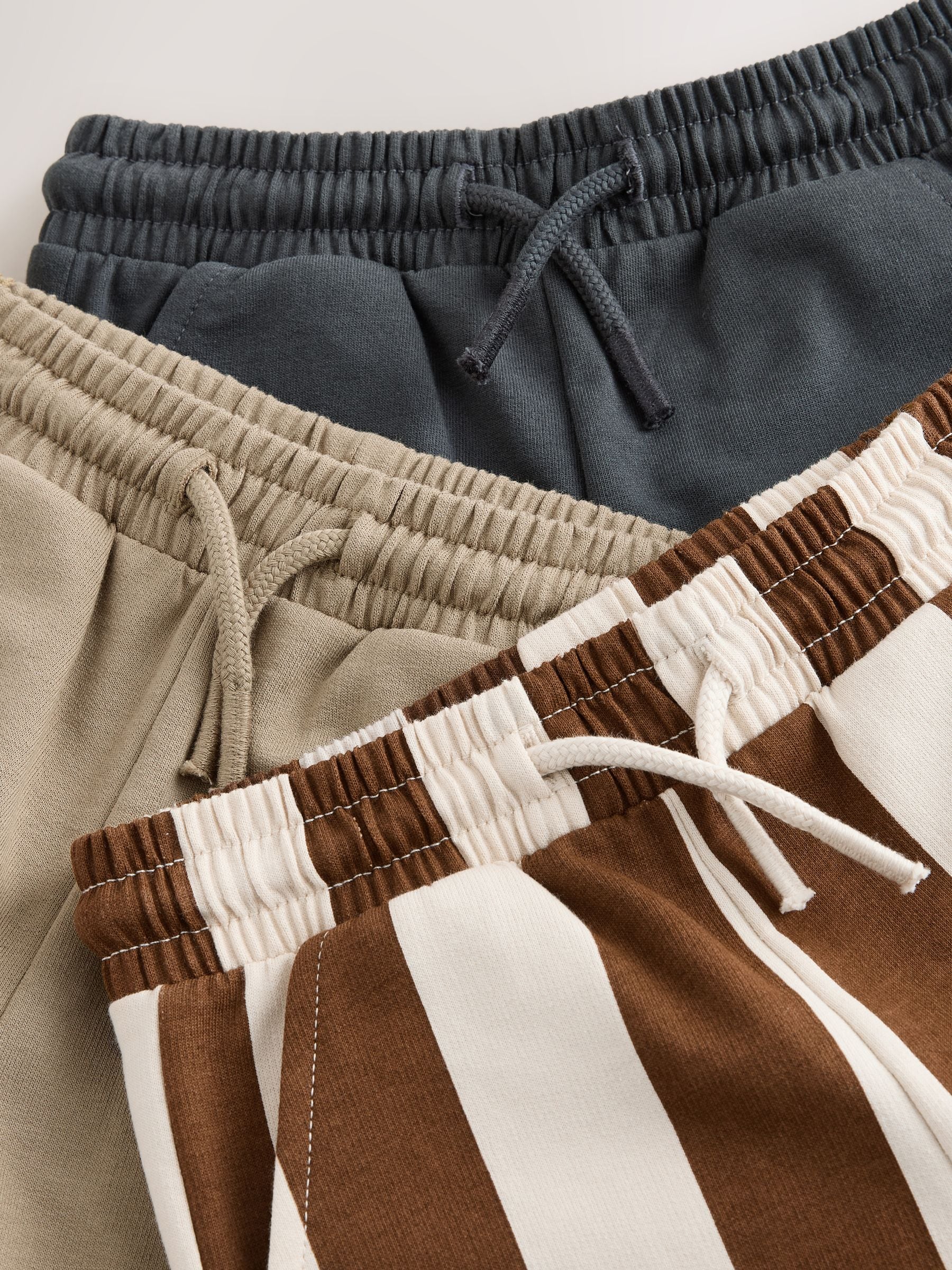 Dsiney Kidz - Brown/Cream Jersey Shorts 3 Pack (3mths-7yrs) image 6