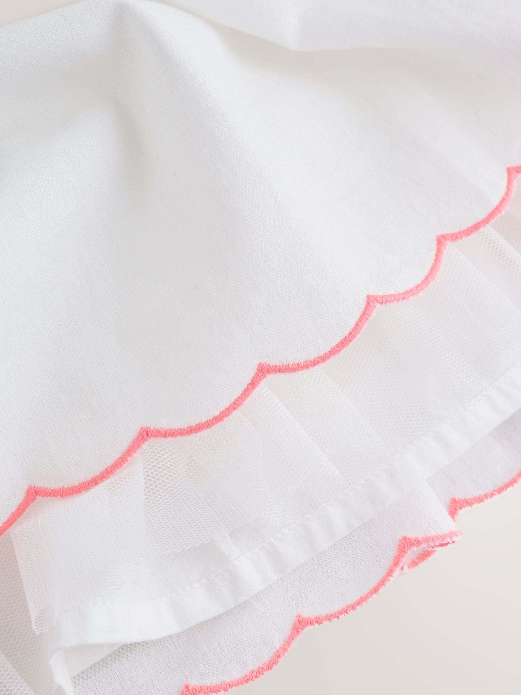 White Woven Baby Dress and Knickers Set 2 Piece (0mths-2yrs) image 7